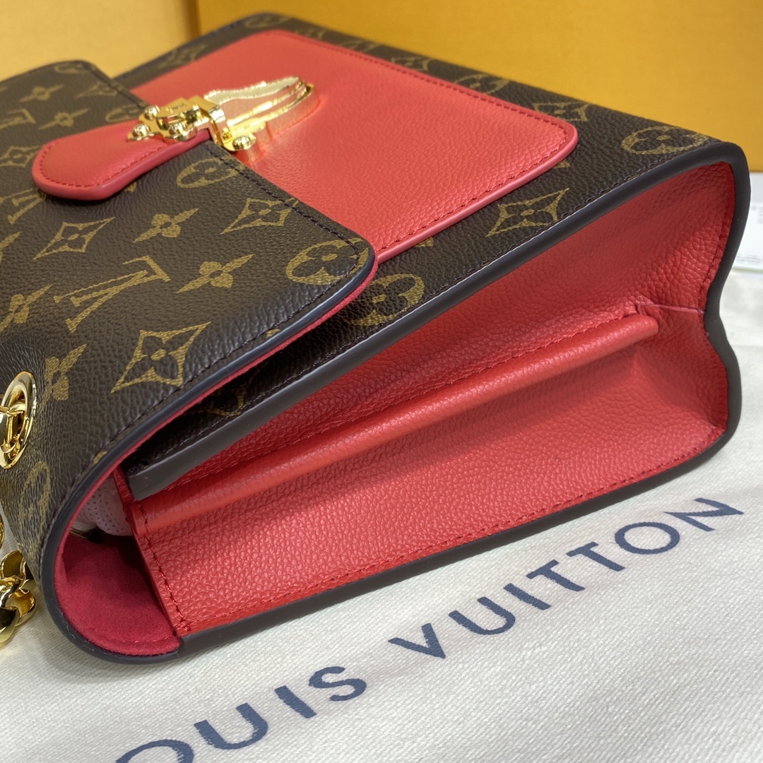 顶级原单VICTOIRE手袋M417314173041732Monogram帆布和精致的小牛皮顶级手工制