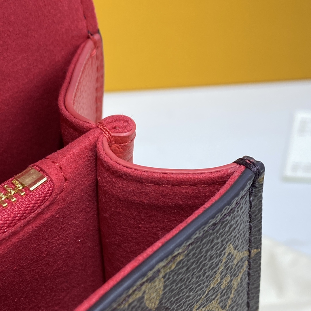 顶级原单VICTOIRE手袋M417314173041732Monogram帆布和精致的小牛皮顶级手工制