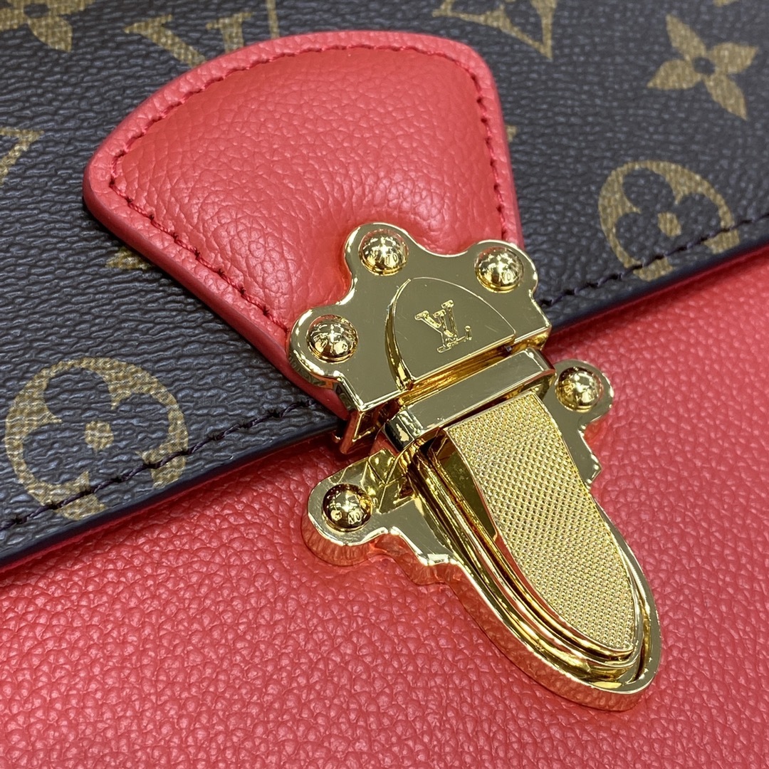 顶级原单VICTOIRE手袋M417314173041732Monogram帆布和精致的小牛皮顶级手工制