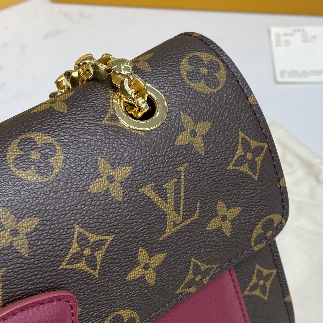 顶级原单VICTOIRE手袋M417314173041732Monogram帆布和精致的小牛皮顶级手工制