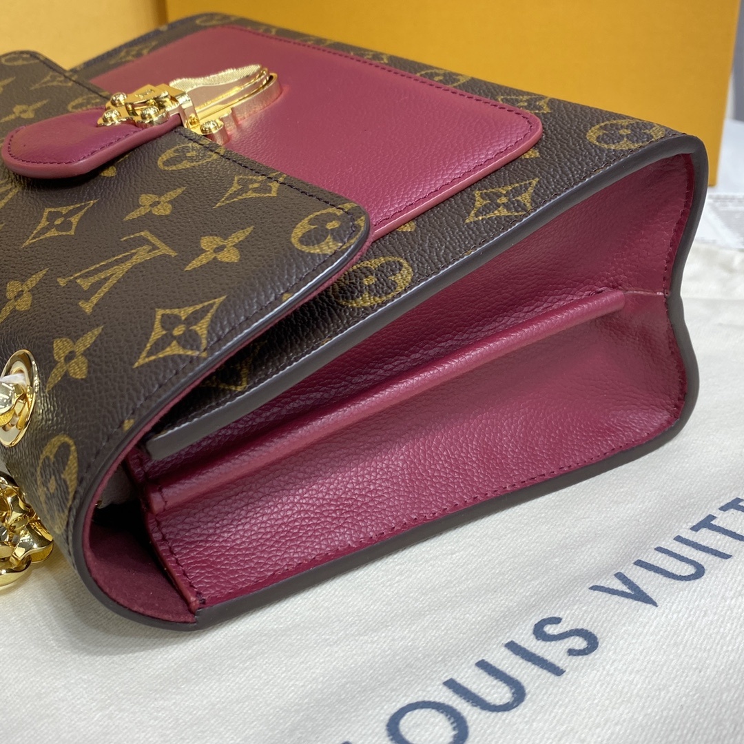 顶级原单VICTOIRE手袋M417314173041732Monogram帆布和精致的小牛皮顶级手工制
