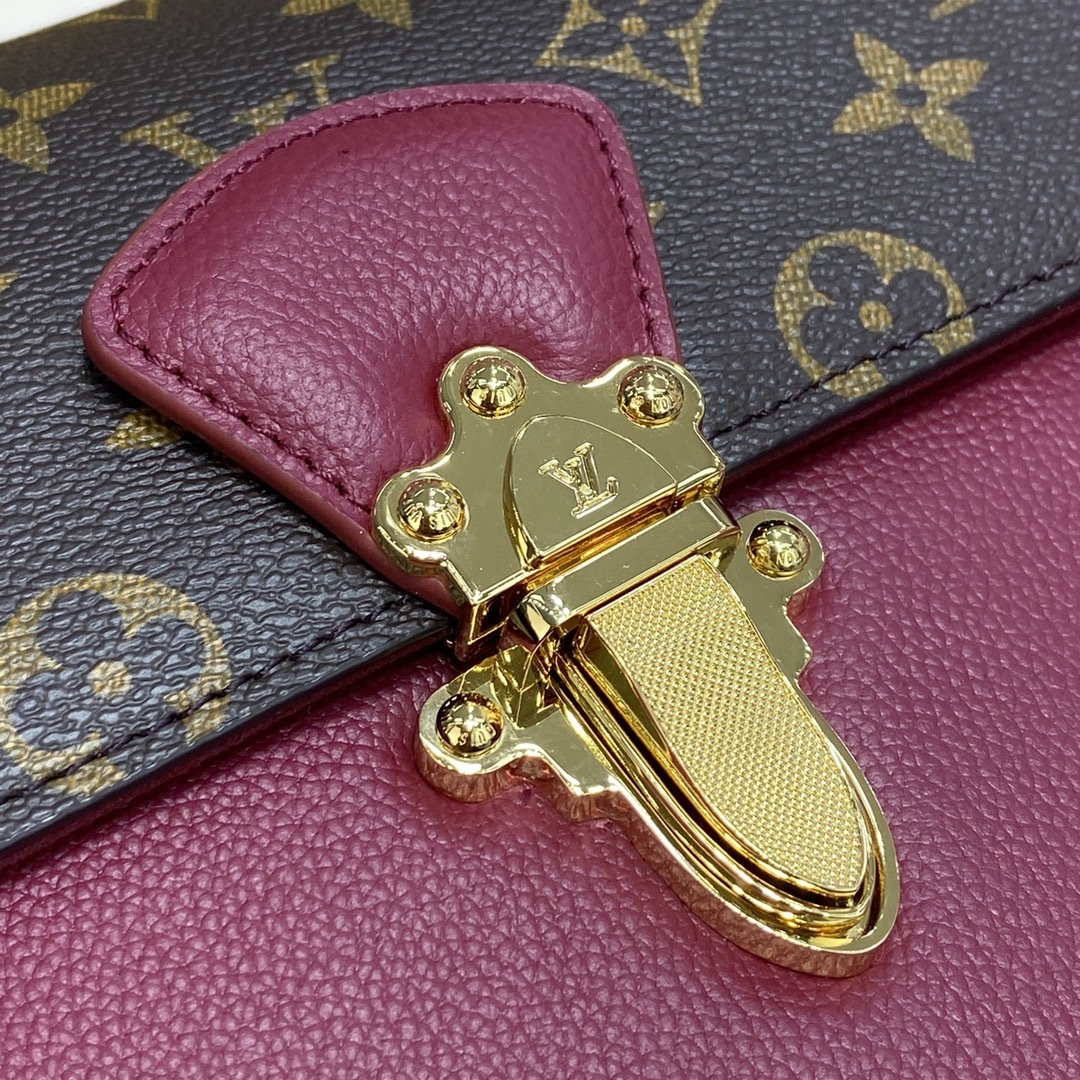 顶级原单VICTOIRE手袋M417314173041732Monogram帆布和精致的小牛皮顶级手工制