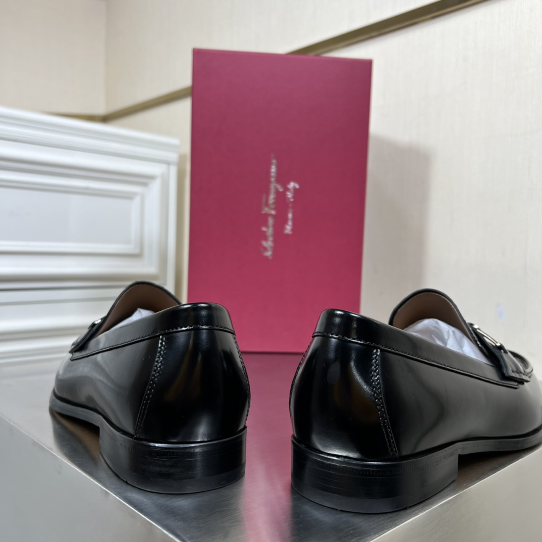 Salvatore Ferragamo Men's Leather Loafers, Business Casual Shoes 8 i1645452507 1069 6