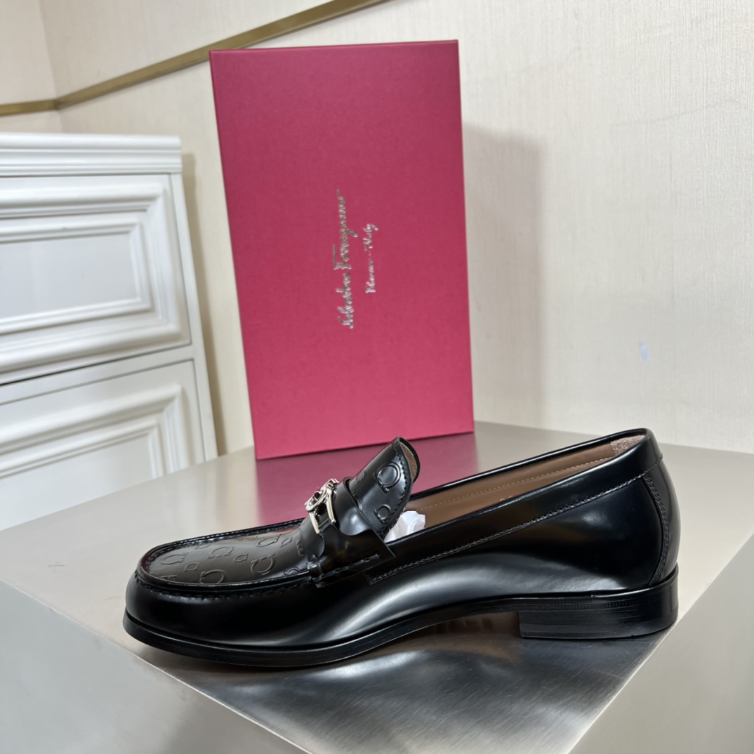 Salvatore Ferragamo Men's Leather Loafers, Business Casual Shoes 6 i1645452507 1339 4