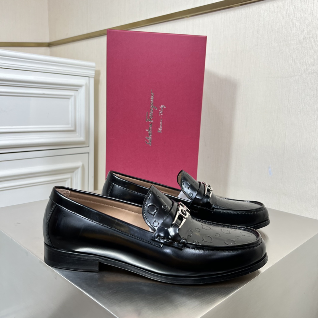 Salvatore Ferragamo Men's Leather Loafers, Business Casual Shoes 2 i1645452507 8006 0