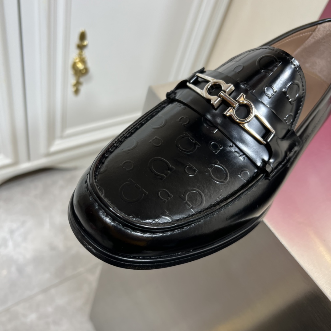 Salvatore Ferragamo Men's Leather Loafers, Business Casual Shoes 7 i1645452507 8040 5
