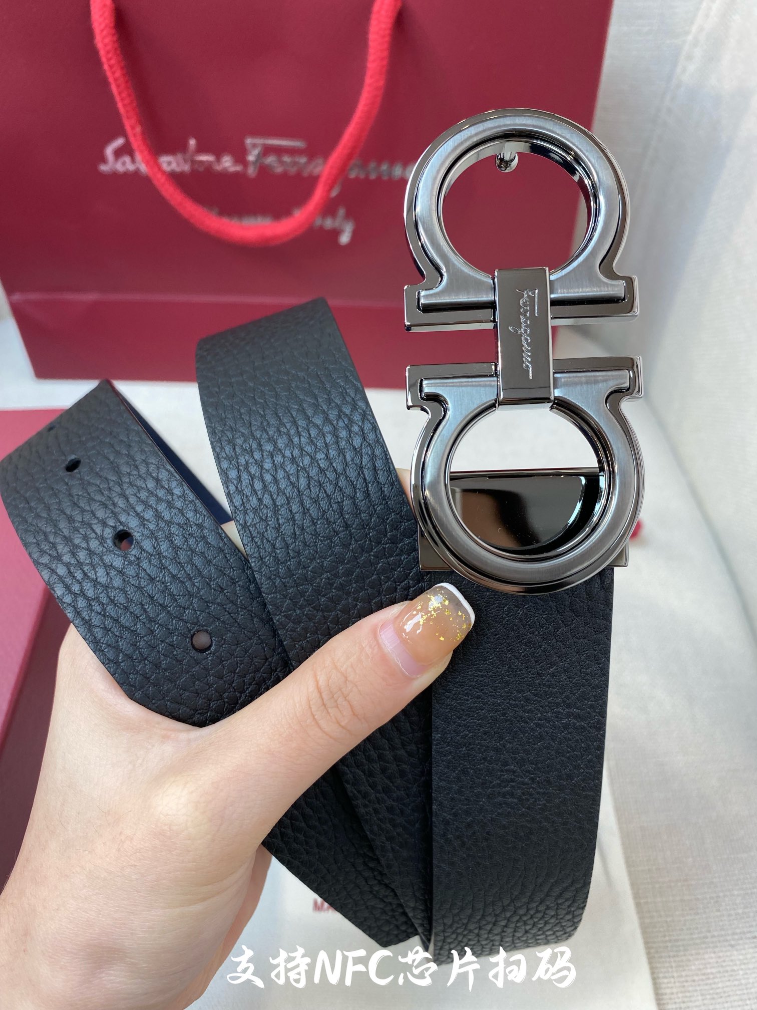 菲拉格慕 Ferragamo 高定典藏奢华工坊高定皮带腰带配饰 #15198410 4
