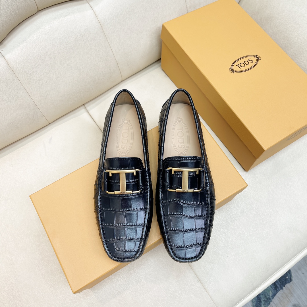 P240Tod's 2022 sitio web oficial nuevos zapatos de soja Cocodrilo grano cuero de vaca forro tamaño :