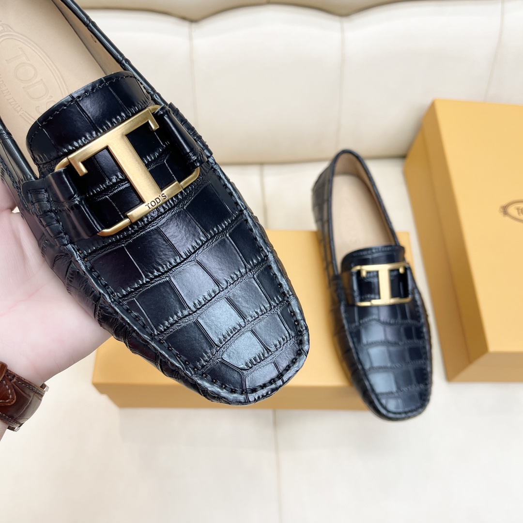 P240Tod's 2022 sitio web oficial nuevos zapatos de soja Cocodrilo grano cuero de vaca forro tamaño :