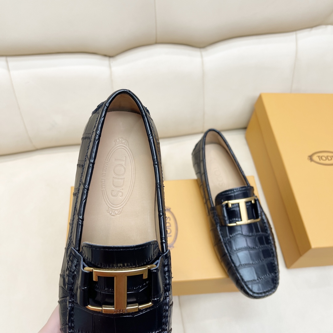 P240Tod's 2022 sitio web oficial nuevos zapatos de soja Cocodrilo grano cuero de vaca forro tamaño :
