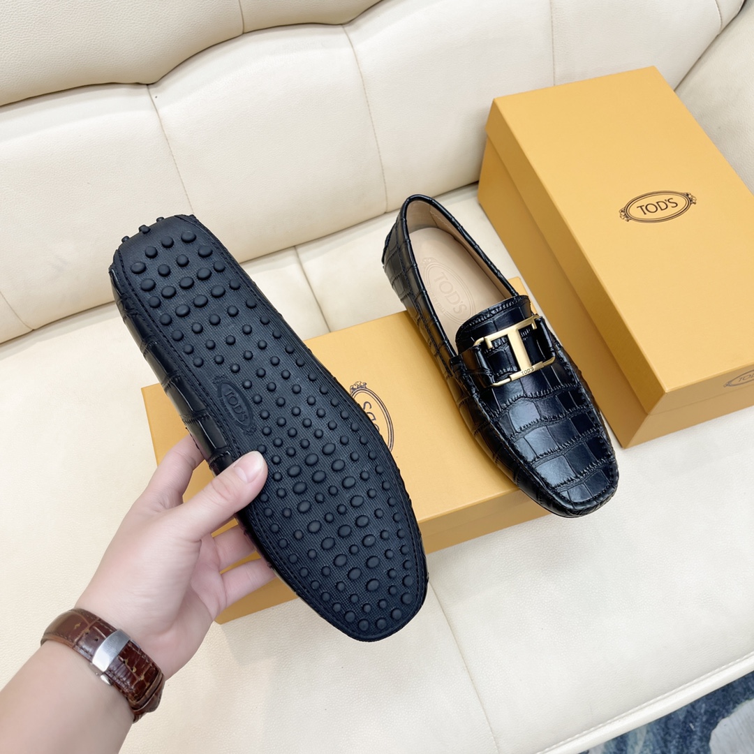 P240Tod's 2022 sitio web oficial nuevos zapatos de soja Cocodrilo grano cuero de vaca forro tamaño :