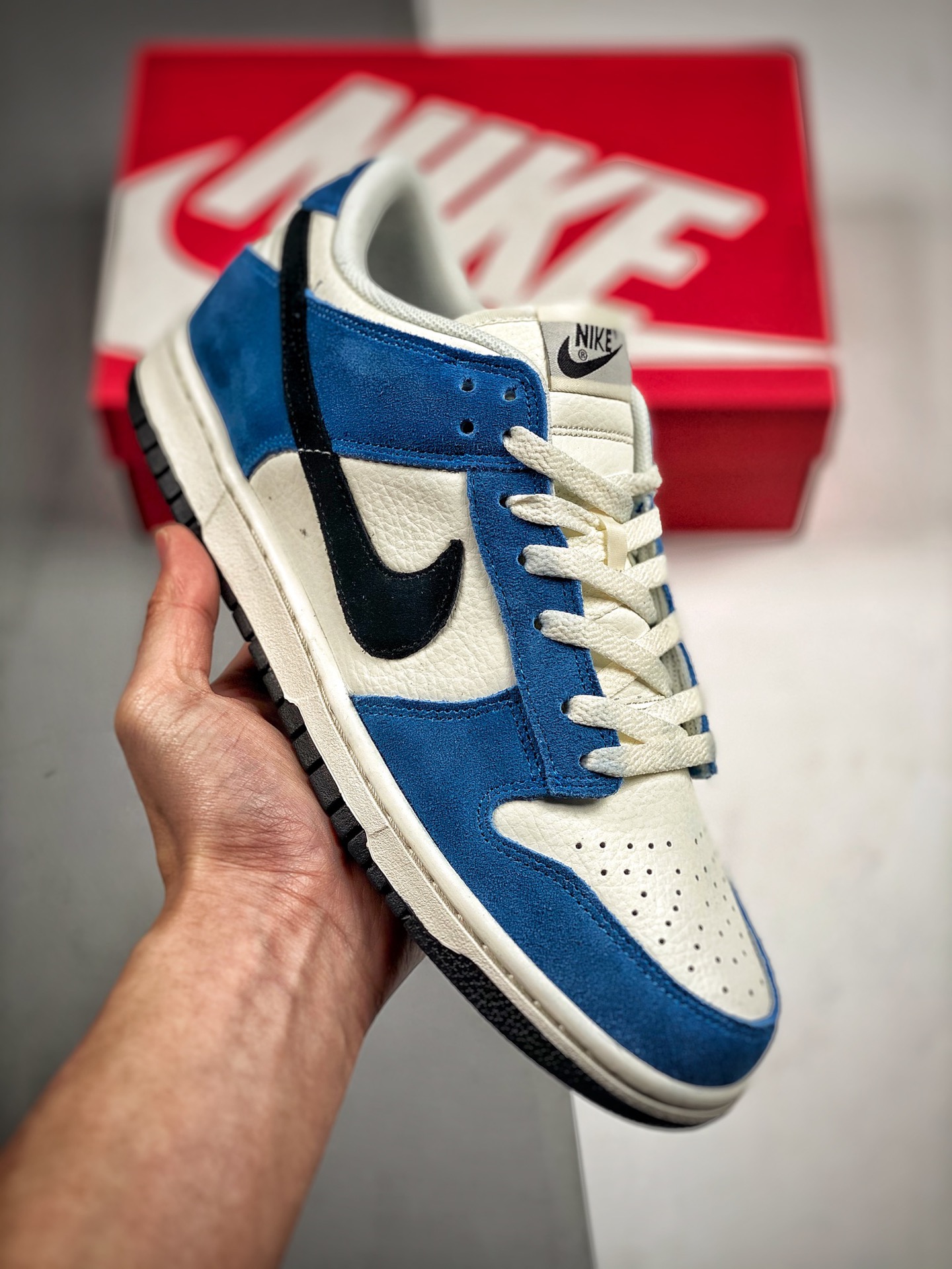 NK SB Dunk High Pro azul marino, material de primera capa original, procesamiento de destilación de forma exclusiva par…