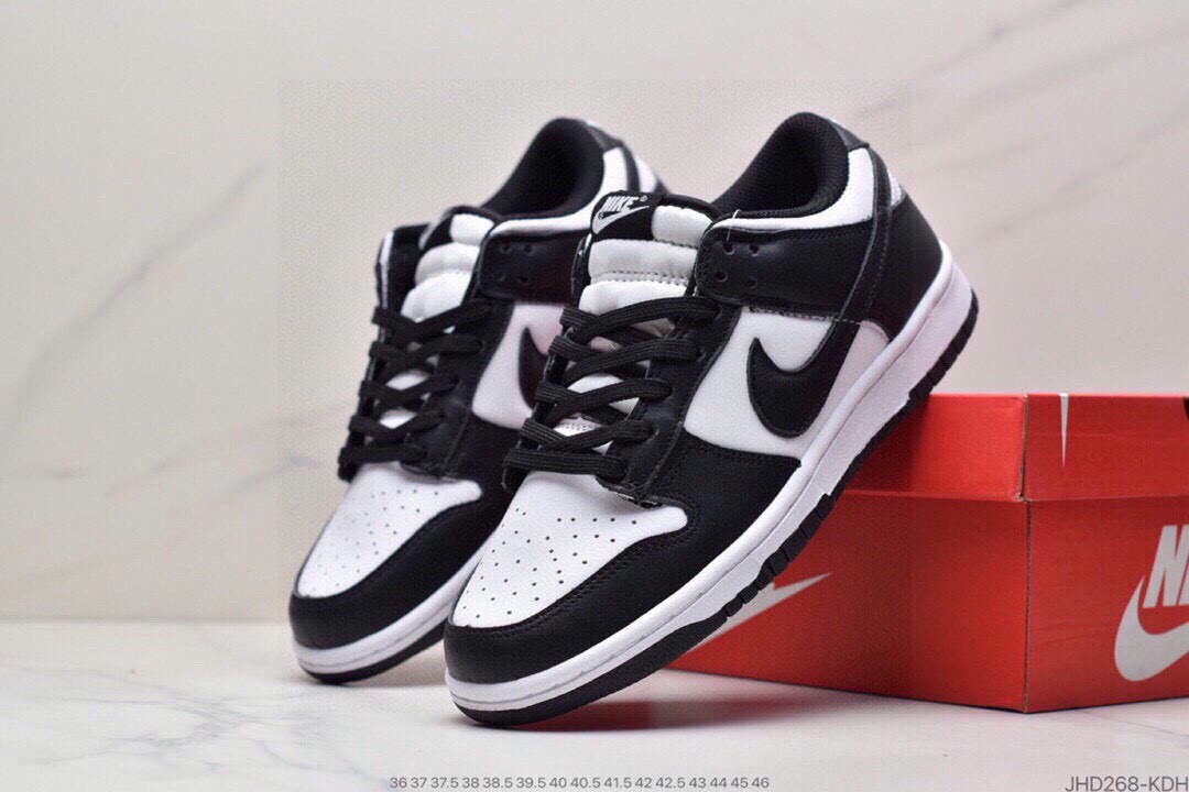 190 公司级Nike Dunk Low“Black” “黑白熊猫”扣篮系列低帮休闲运动滑板板鞋DD1503-101 DD1391-100