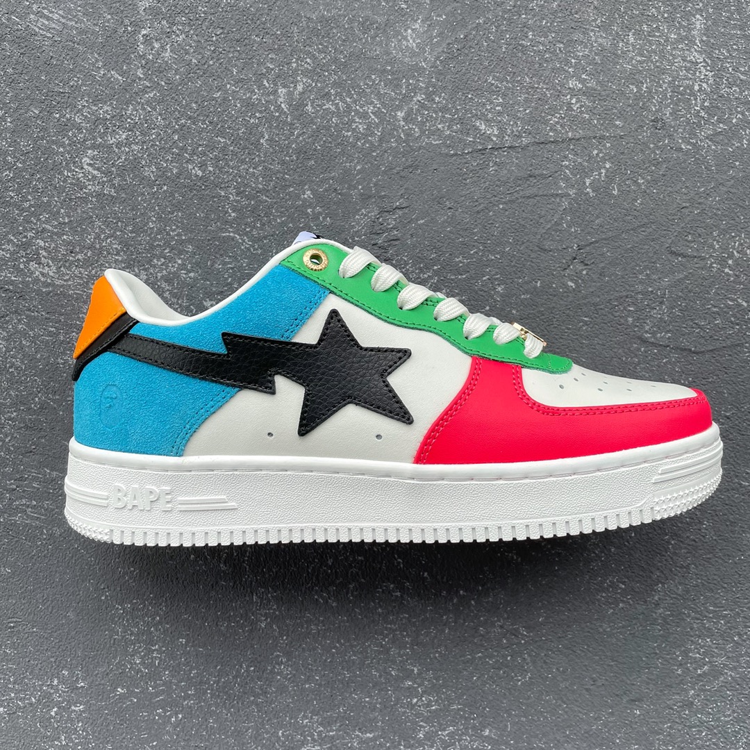La marca de moda japonesa Harajuku A Swimming Ape BAPE Sta Low Shining Star series zapatillas deportivas retr…