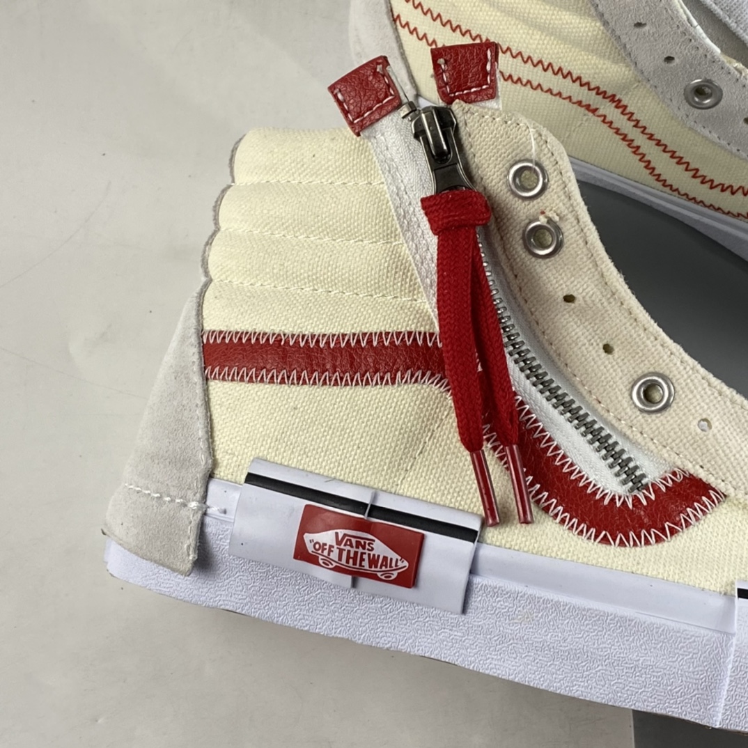 Vans Vault Sk8-Hi Reissue Ca Deconstruction High-Top Canvas Vulcanized Board Shoes VN0A3WM130L