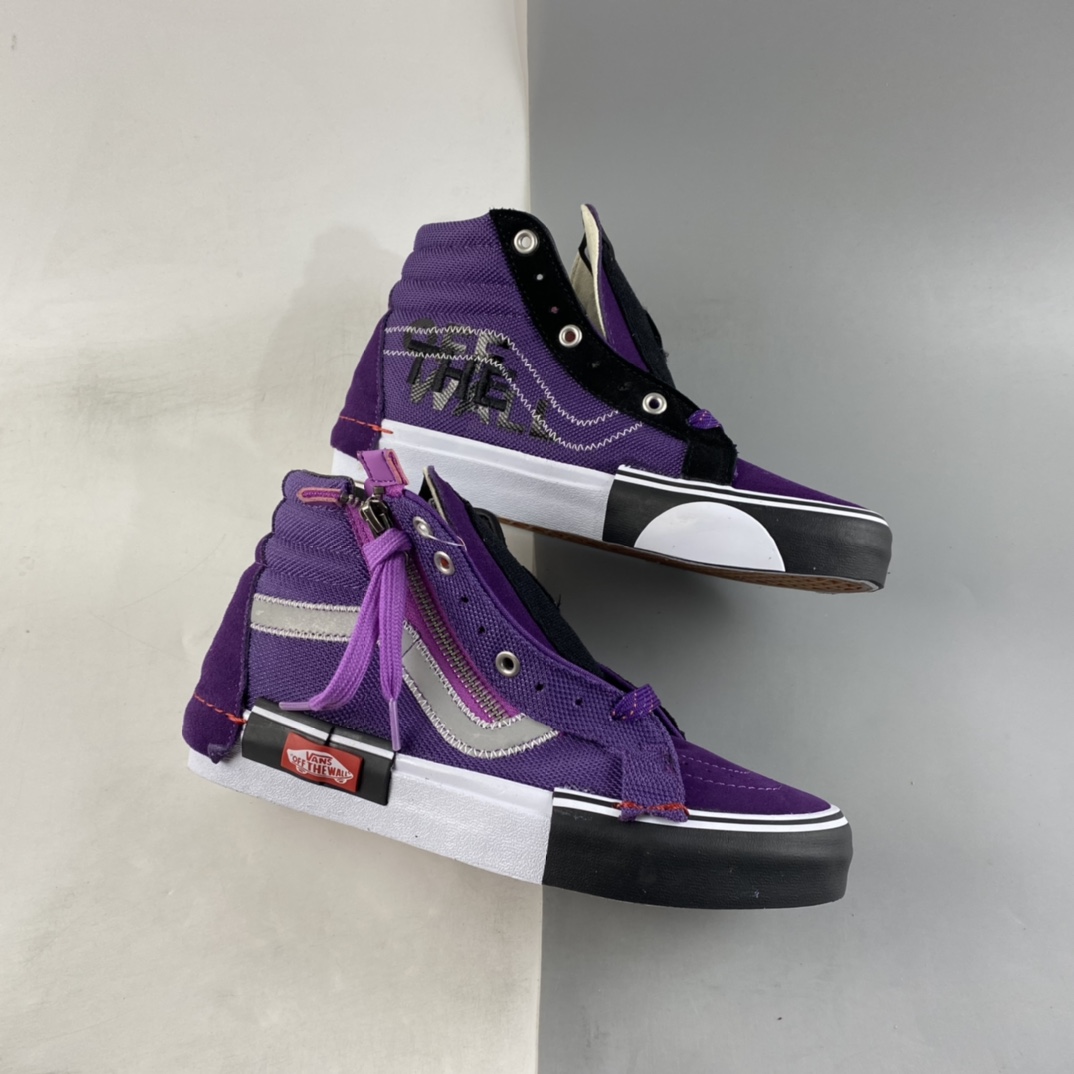 Vans Vault Sk8-Hi Reissue Ca Deconstruction High-Top Canvas Vulcanized Sneakers VN0A3WM1YUW