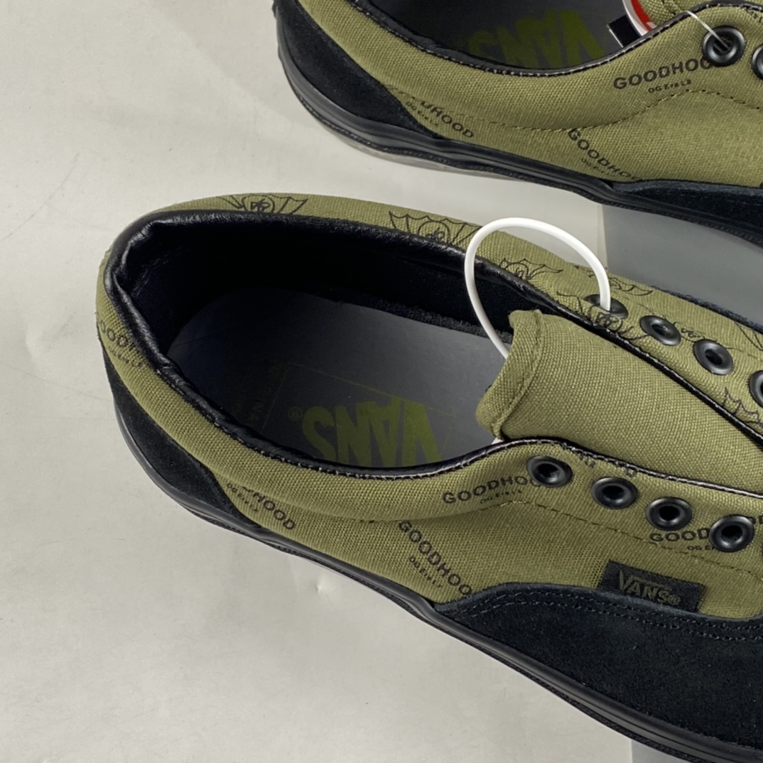 Goodhod x Vault OG Era LX Olive Green Low Top Casual Canvas Shoes VN0A3CXN8CT