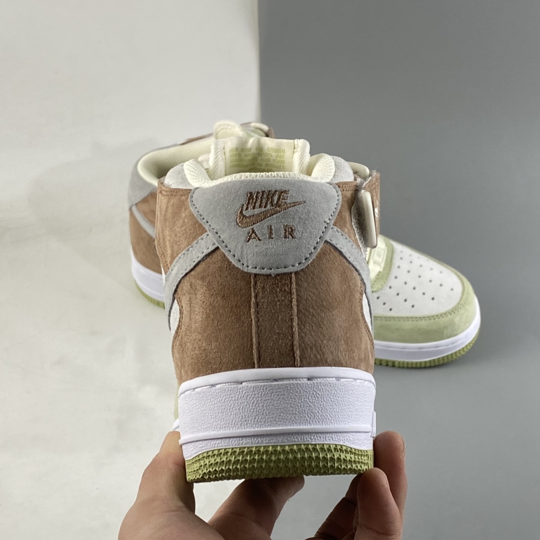 P260 NIKE Air Force 1 Mid ’07 浅绿灰 配色中帮空军一号休闲板鞋 AL6896-558