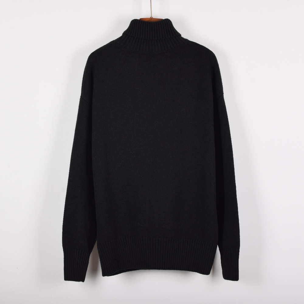 Ami’s High-Quality Women’s Suit: Classic Black and Gold Knit, Full Wool Fabric - 图片 6