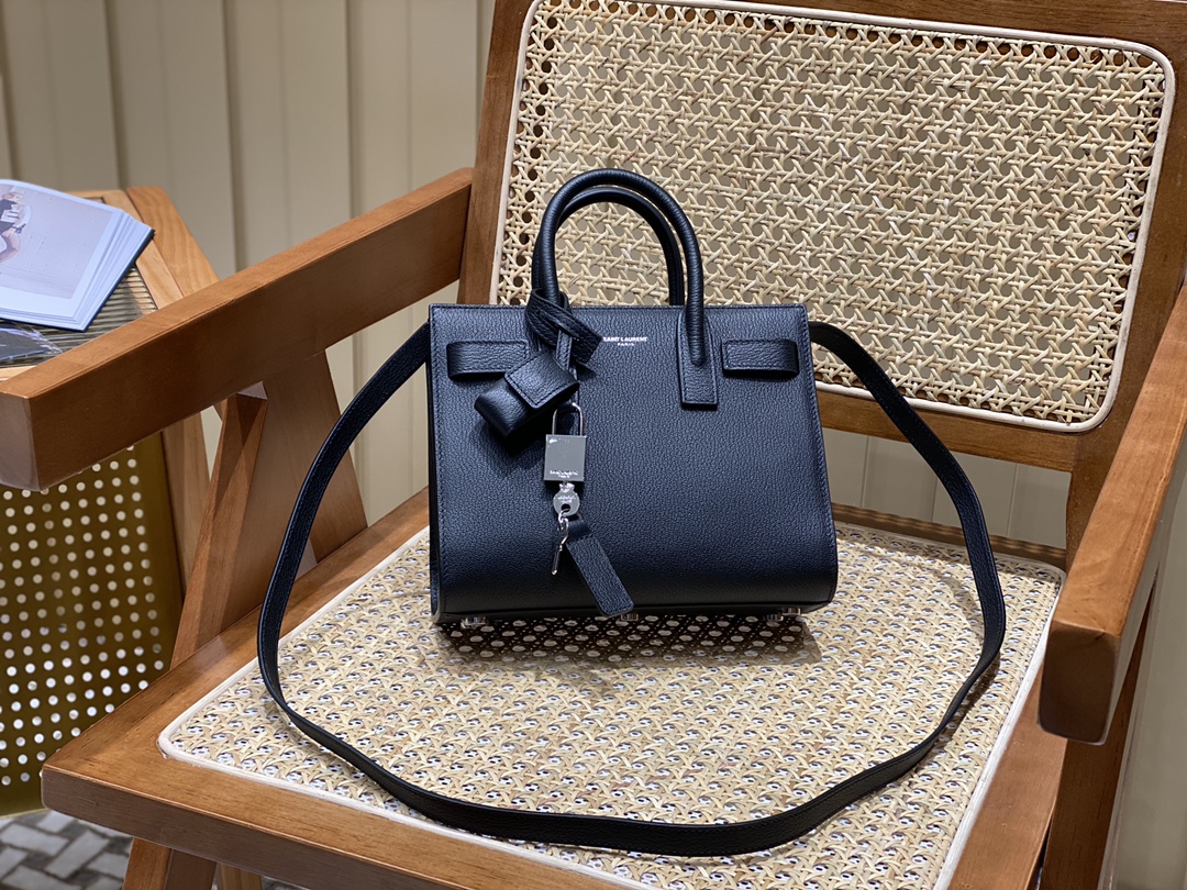 YSL sac de jour 22CM 山羊纹风琴包 340778黑色
