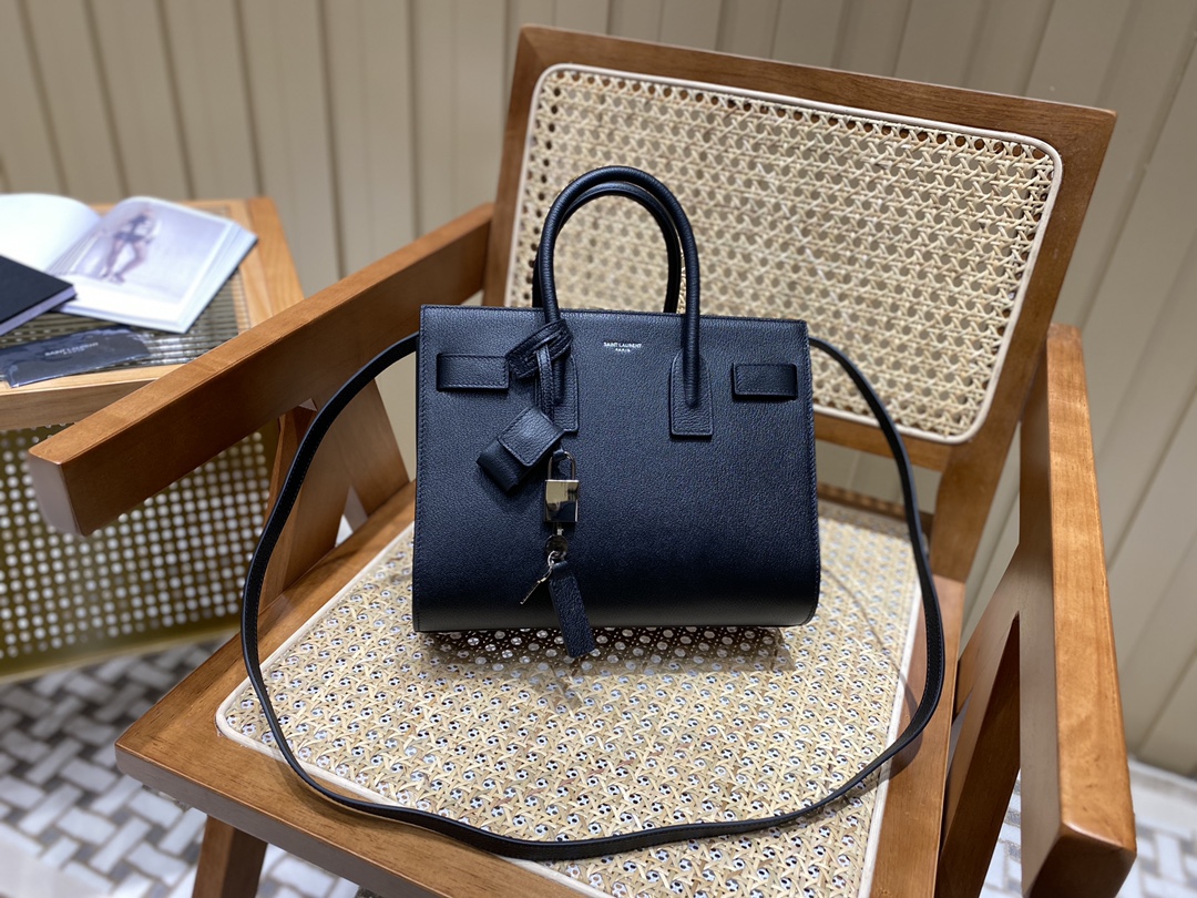 YSL sac de jour 26CM 山羊纹风琴包 377183黑色