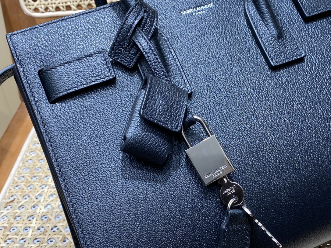 YSL sac de jour 26CM 山羊纹风琴包 377183黑色