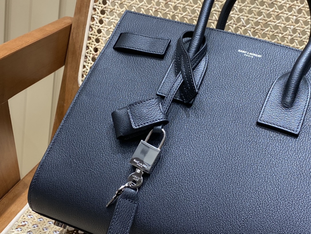 YSL sac de jour 32CM 山羊纹风琴包 324823黑色