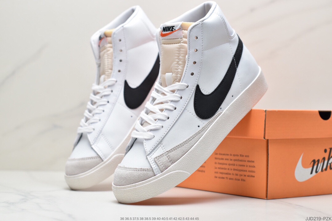 130 公司级耐克开拓者高帮系列Nike W Blazer002 Mid Vintage Suede 复古经典开拓者 CD9318-100