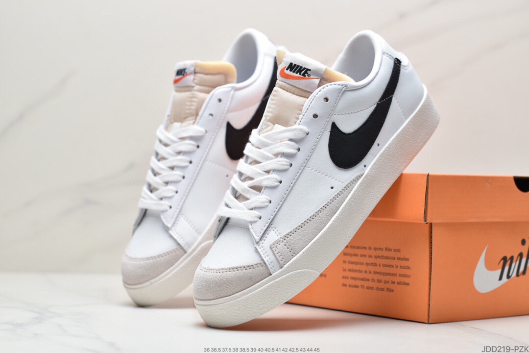 120 公司级耐克开拓者低帮系列Nike W Blazer002 Mid Vintage Suede 复古经典开拓者 CD9318-100
