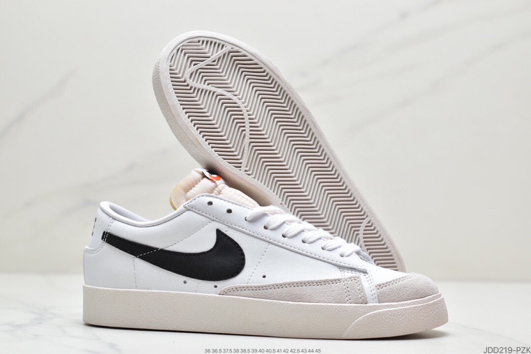 120 公司级耐克开拓者低帮系列Nike W Blazer002 Mid Vintage Suede 复古经典开拓者 CD9318-100