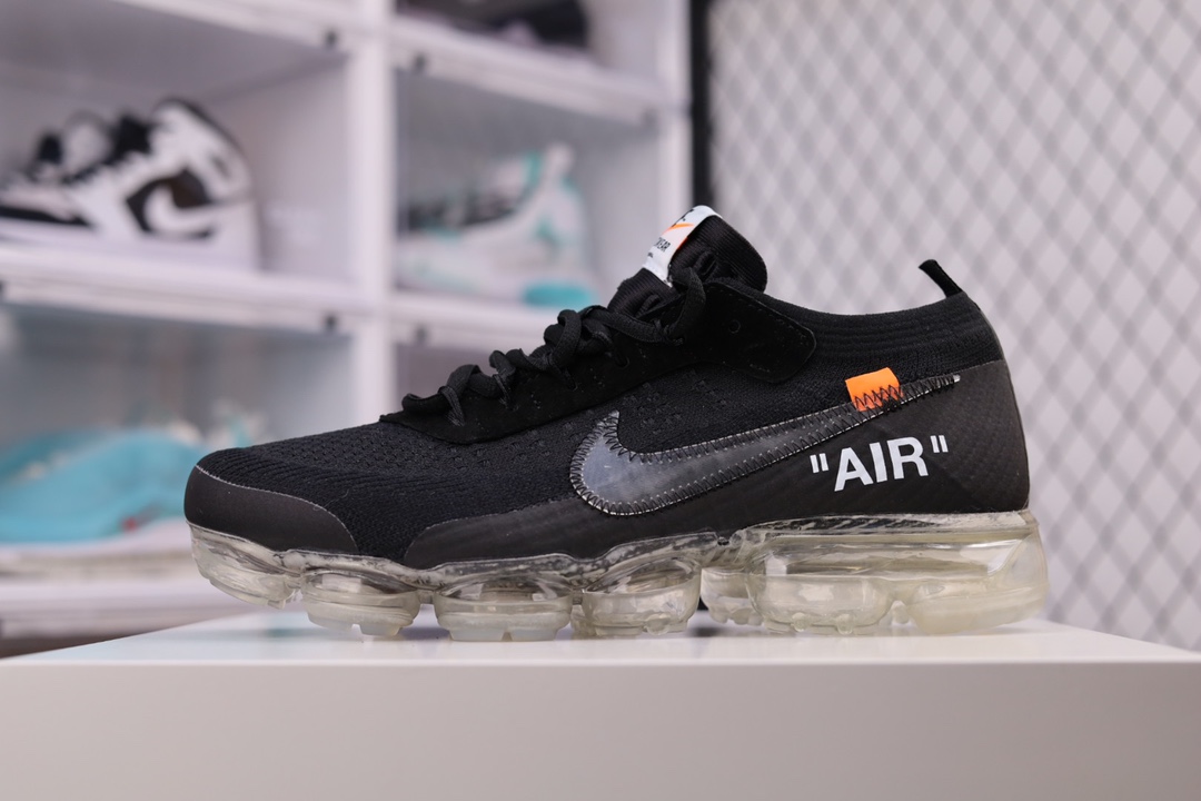 G0 出口外单OFF-WHITE x NK AIR VaporMax OW联名蒸汽大气垫慢跑鞋 AA3831-002极致用心独立开发 氮气充压原底气垫进口针车机台 一针一线校准专柜正品同步正品糊字体 区别市面印刷版字体鞋型完美无解