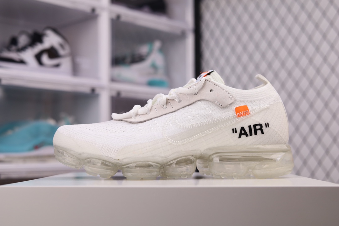 G0 出口外单OFF-WHITE x NK AIR VaporMax OW联名蒸汽大气垫慢跑鞋 AA3831- F5 极致用心独立开发 氮气充压原底气垫进口针车机台 一针一线校准专柜正品同步正品糊字体 区别市面印刷版字体鞋型完美无解