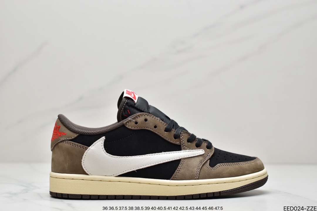 370 公司级纯原版本 Travis Scott x Air Jordan 1 AJ1乔1 TS 联名倒钩 CQ4277-001