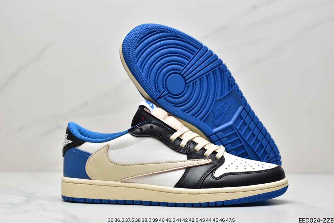 370 公司级纯原版本 Travis Scott x Air Jordan 1 AJ1乔1 TS 联名倒钩 CQ4277-001