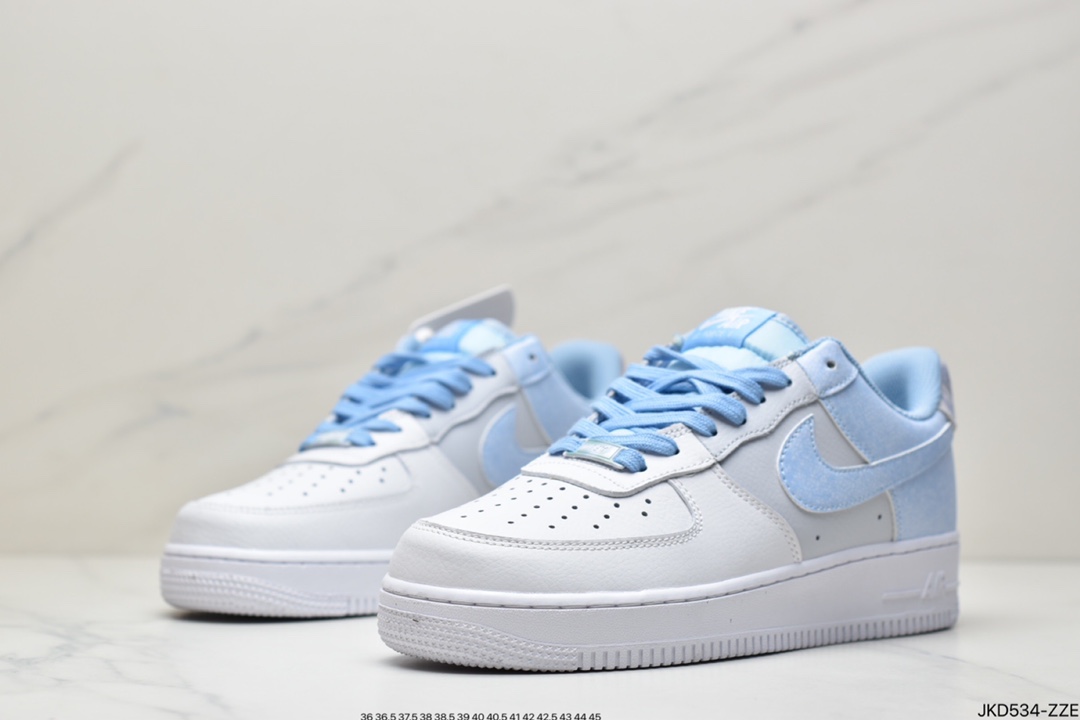 160 公司级耐克Nike Air Force 1 Low”Psychic Blue”白灰蓝CZ0337-400