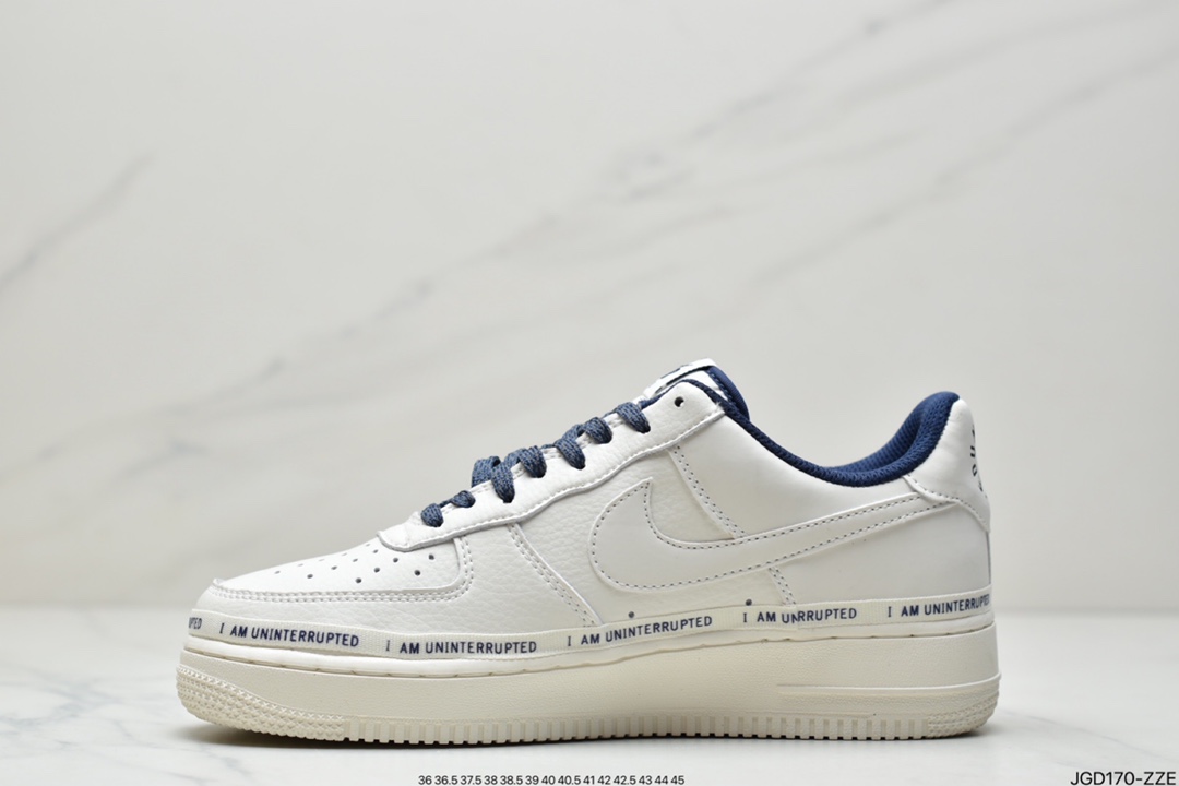 180 公司级Nike Air Force 1 Mid 07 米白签名涂鸦3M反光 CQ5059-109