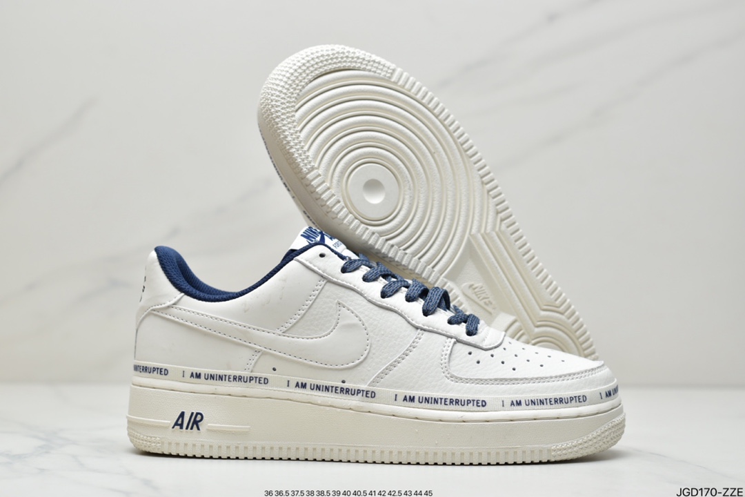 180 公司级Nike Air Force 1 Mid 07 米白签名涂鸦3M反光 CQ5059-109