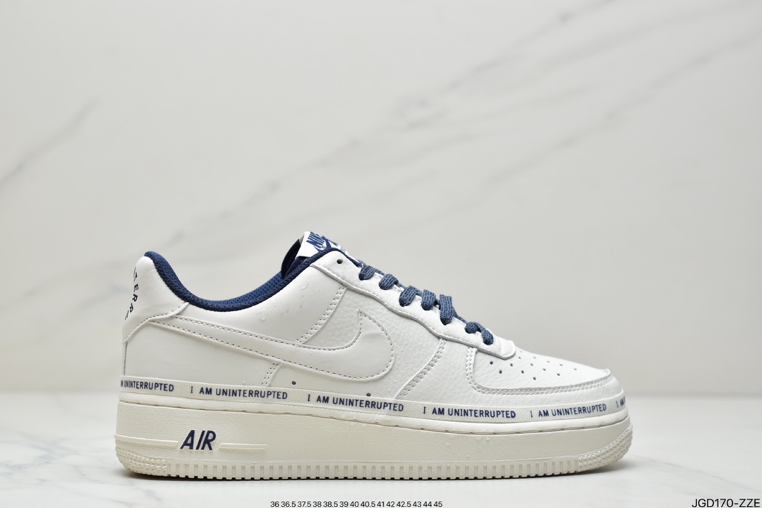 180 公司级Nike Air Force 1 Mid 07 米白签名涂鸦3M反光 CQ5059-109