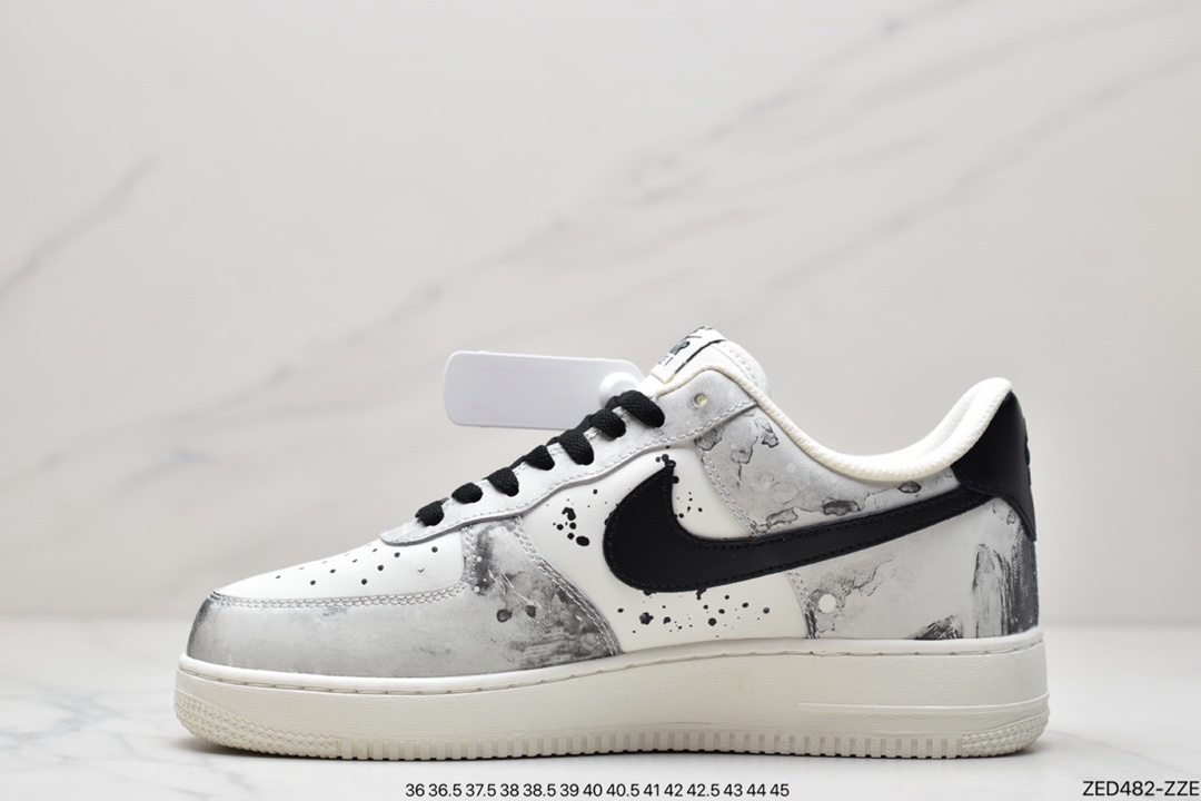 260 公司级耐克Nk Air Force 1’07 Low 山水墨画 低帮休闲板鞋 BL1522-089 BL1522-080