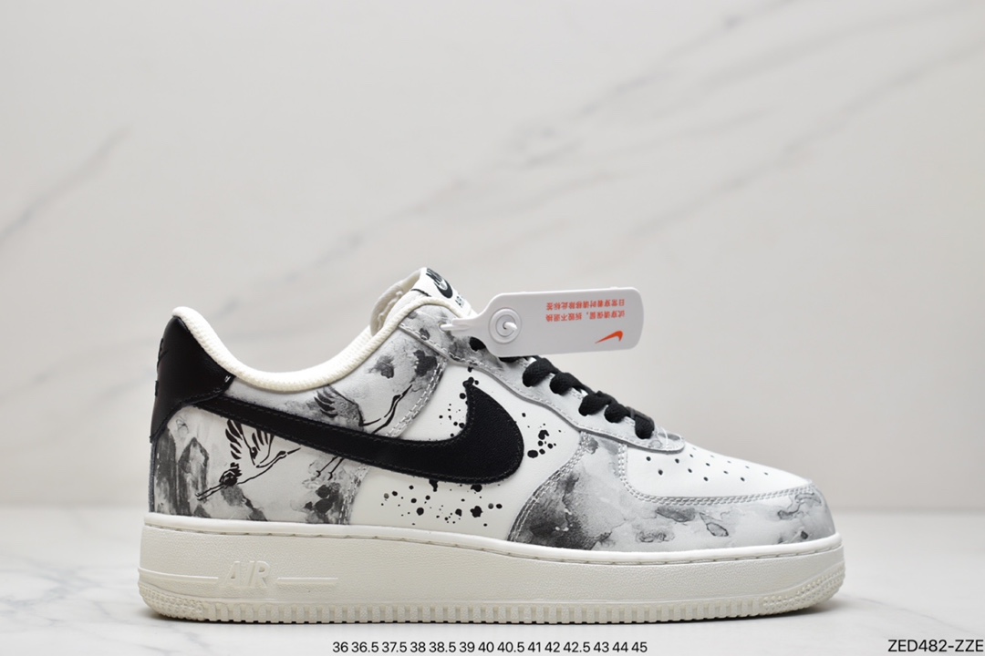 260 公司级耐克Nk Air Force 1’07 Low 山水墨画 低帮休闲板鞋 BL1522-089 BL1522-080