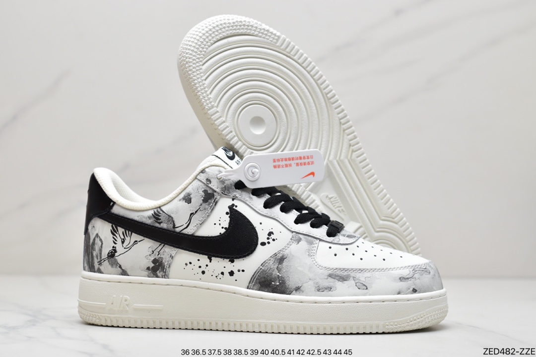 260 公司级耐克Nk Air Force 1’07 Low 山水墨画 低帮休闲板鞋 BL1522-089 BL1522-080