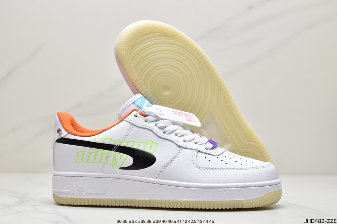 190 公司级耐克Nike Air Force 1 Low ”Have A Good Game”白黑橙 DO2333-101