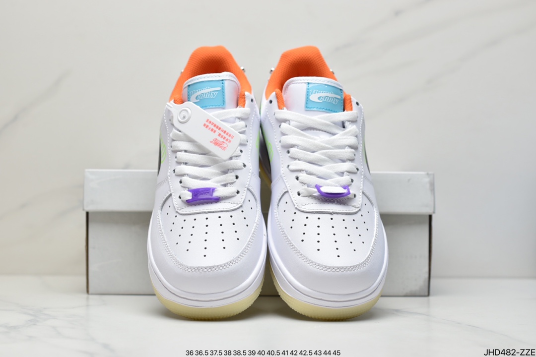 190 公司级耐克Nike Air Force 1 Low ”Have A Good Game”白黑橙 DO2333-101