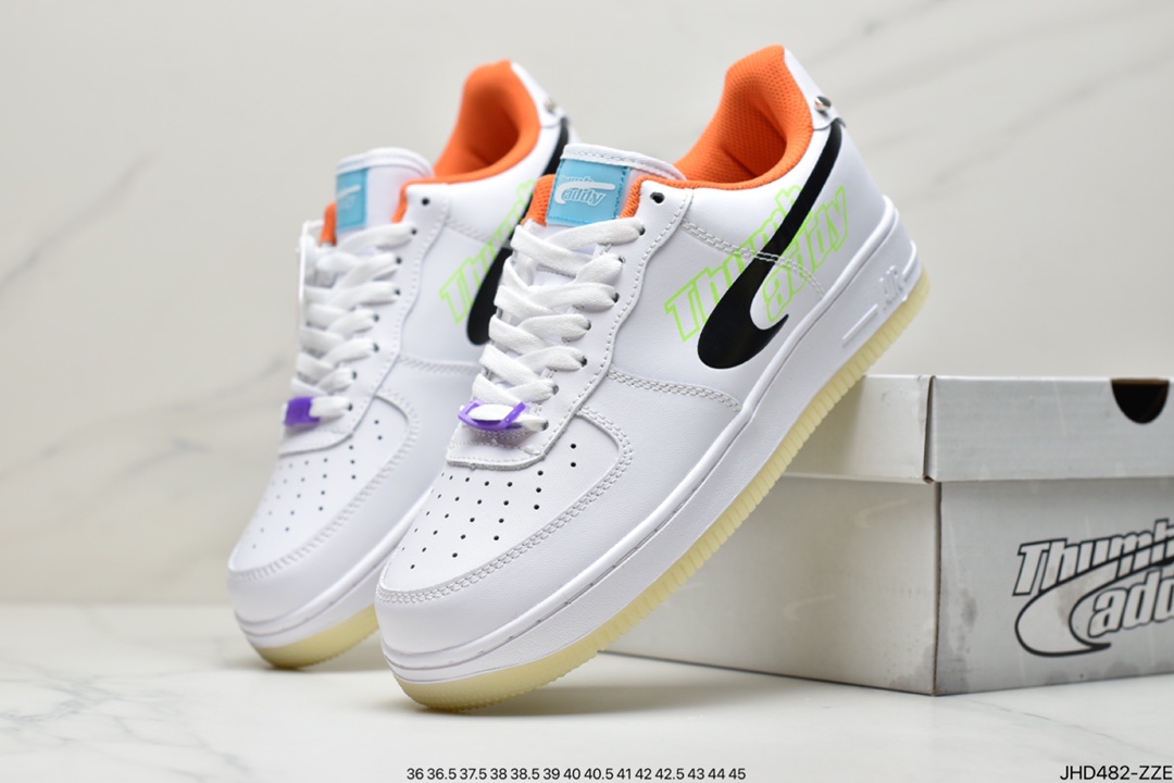 190 公司级耐克Nike Air Force 1 Low ”Have A Good Game”白黑橙 DO2333-101