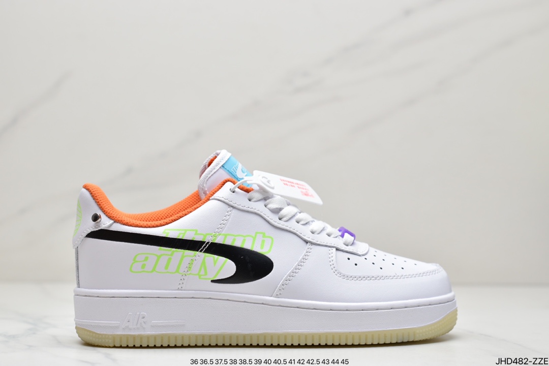 190 公司级耐克Nike Air Force 1 Low ”Have A Good Game”白黑橙 DO2333-101
