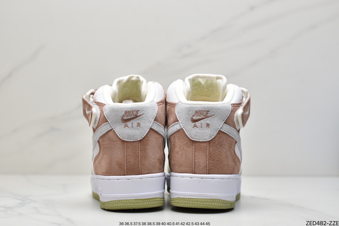 260 公司级耐克Nike Air Force 1 MID 07 浅绿灰原楦头原纸板 AL6896-558