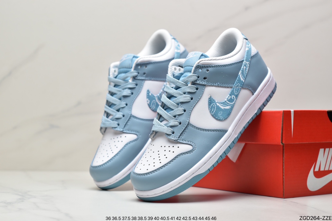 290 公司级耐克Nike Sb Dunk Low “Blue Paisley”蓝腰果花鞋DH4401-101