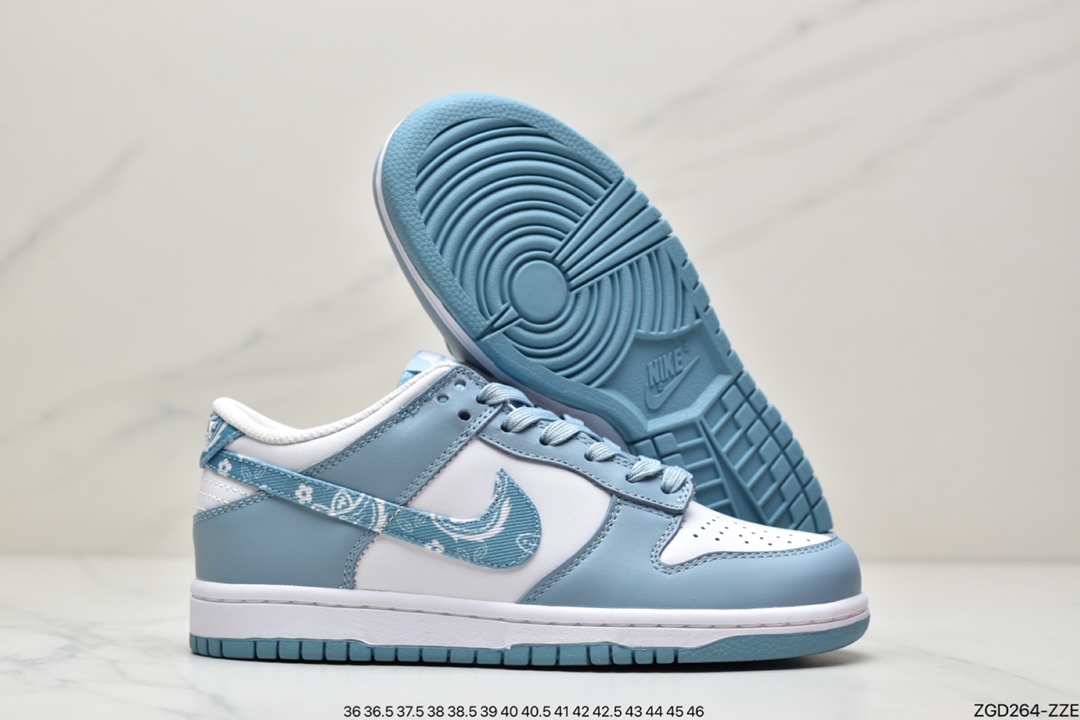 290 公司级耐克Nike Sb Dunk Low “Blue Paisley”蓝腰果花鞋DH4401-101