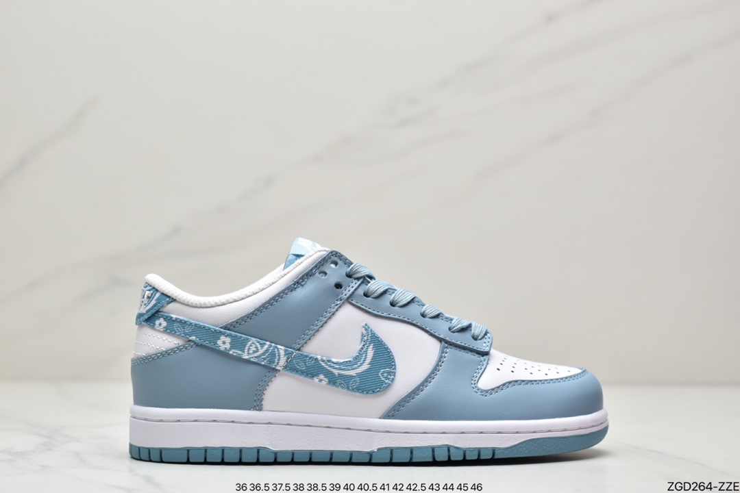 290 公司级耐克Nike Sb Dunk Low “Blue Paisley”蓝腰果花鞋DH4401-101