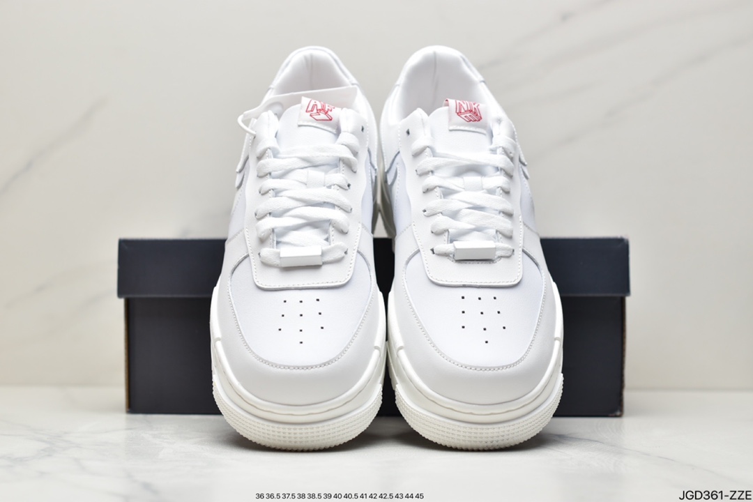 180 公司级 耐克Air Force 1 ”Pixel” 纯白解构原楦头原纸板 CK6649-100